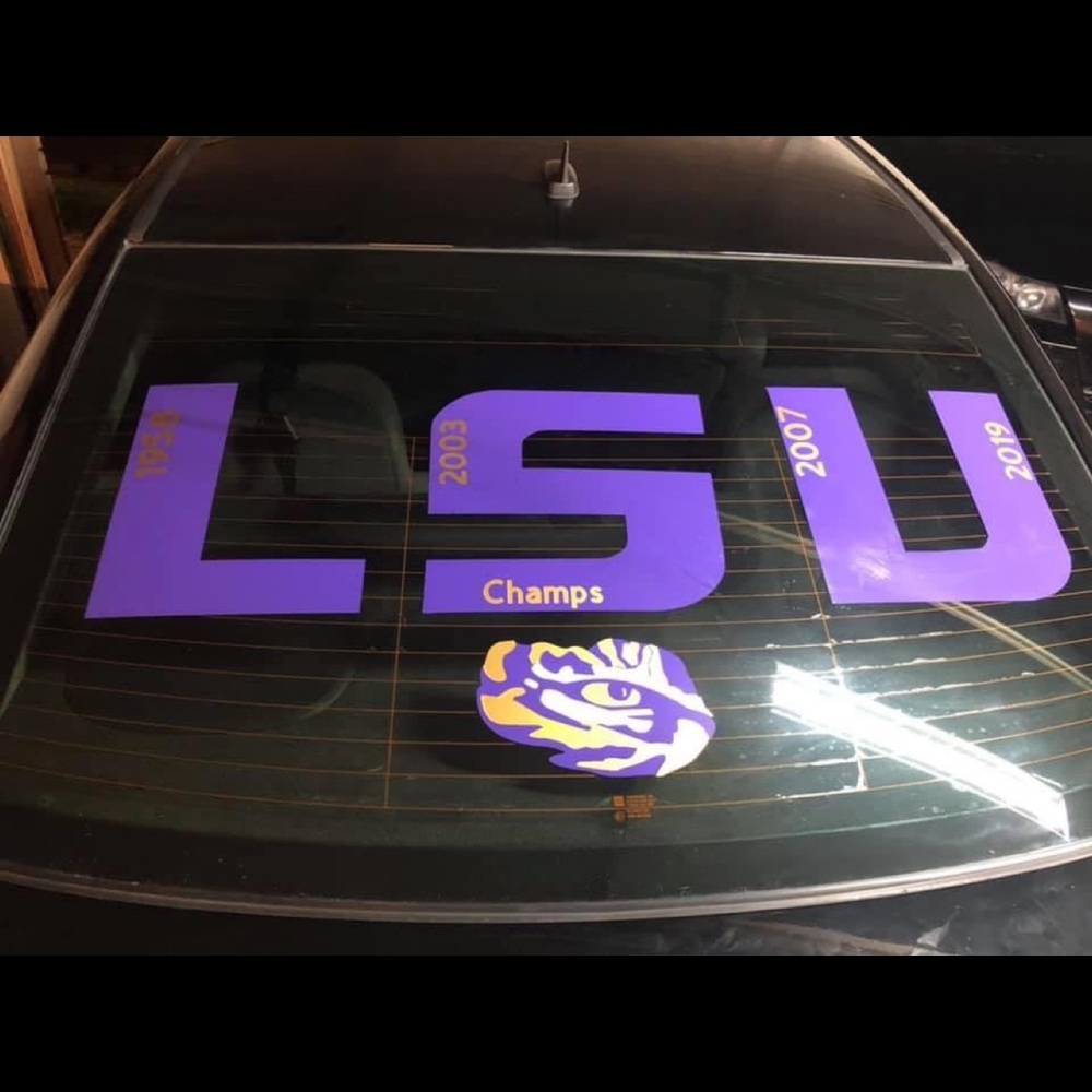 LSU decal